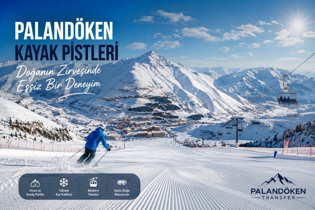 Palandoken kayak pistleri ve kar manzarasi